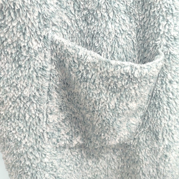 Hugs from Soft Surroundings Cozy Plush Blue-Green Single-Button Cardigan OSFA - Picture 7 of 14